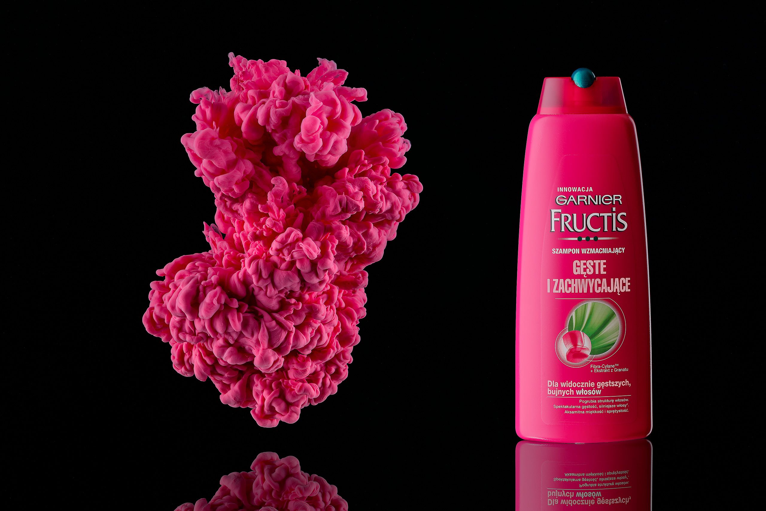 ecommerce product photography for rose shampoo