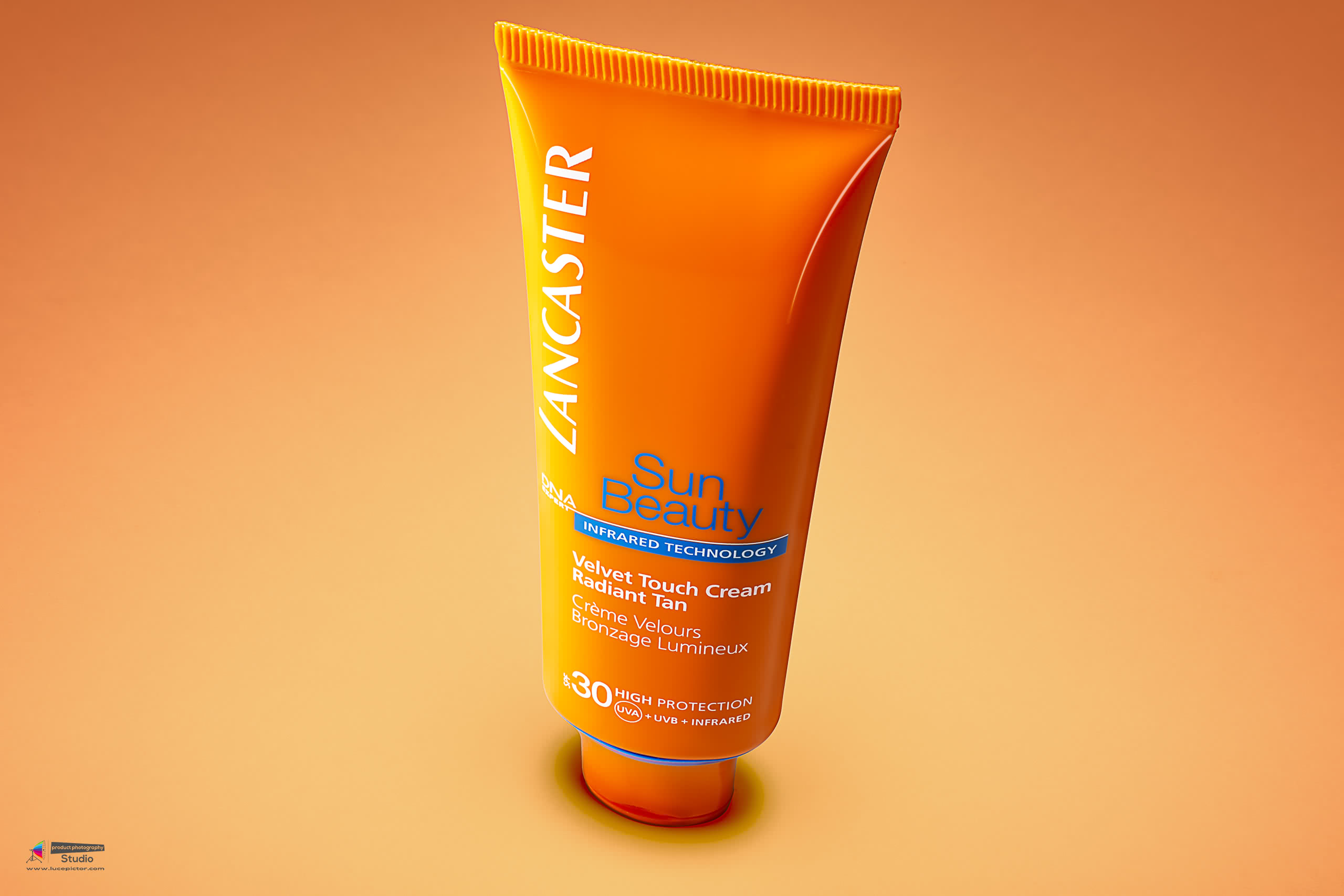 sunscreen product photography