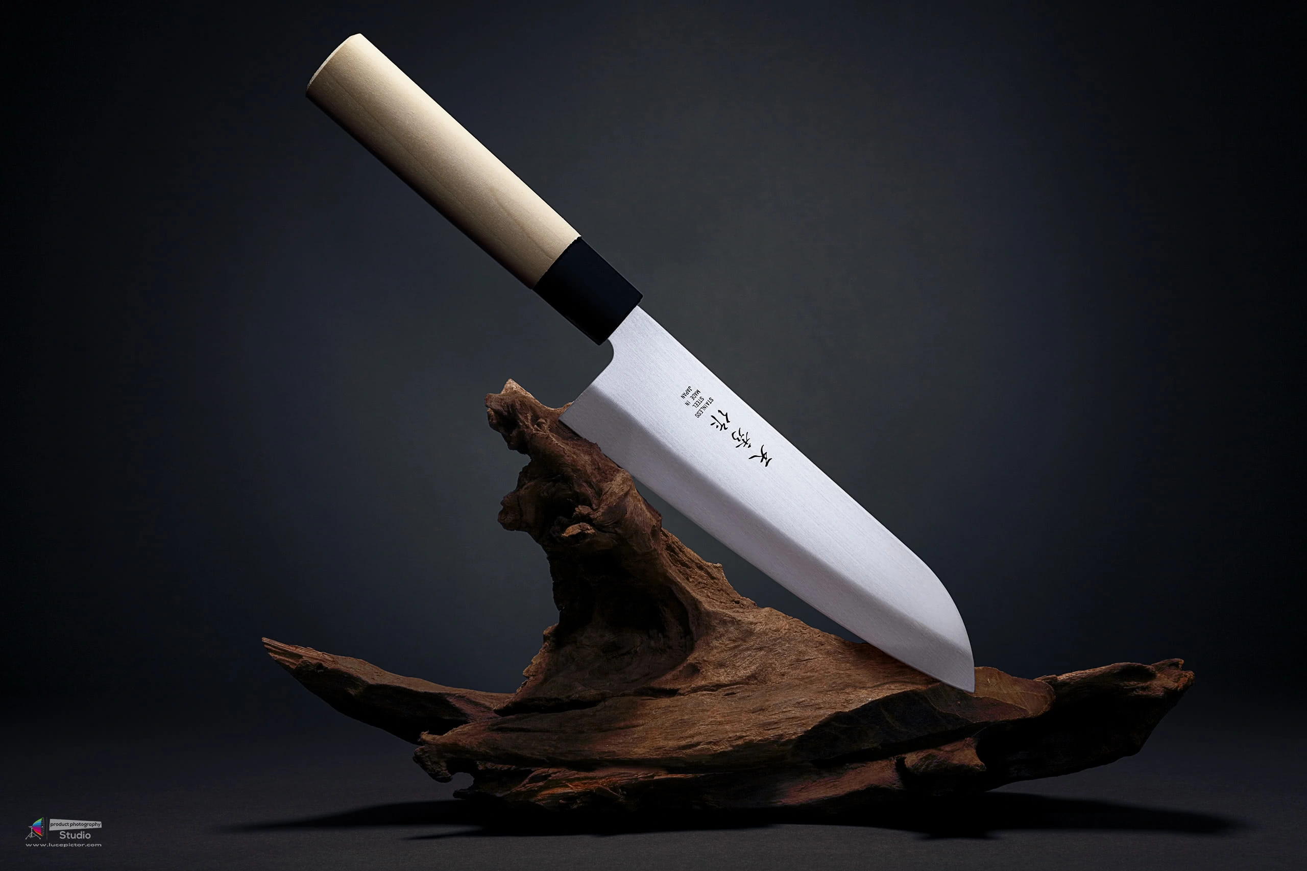 santoku knife product photography